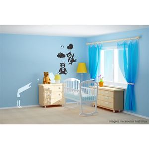 Adesivo Decorativo - Infantil 043 - Tamanho: 60x91 cm - Azul Céu