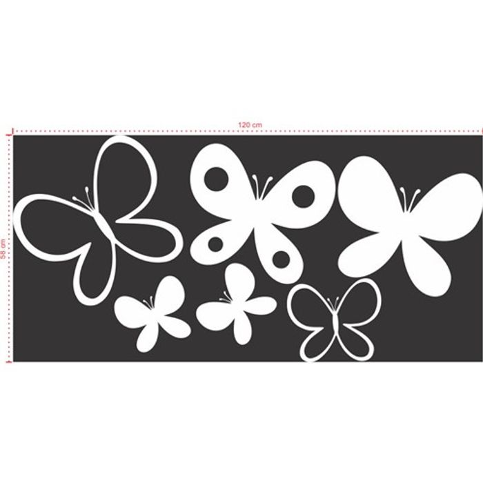 Adesivo Decorativo - Infantil 045 - Tamanho: 120x58 cm - Branco