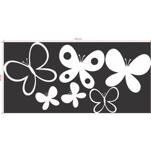 Adesivo Decorativo - Infantil 045 - Tamanho: 120x58 cm - Preto