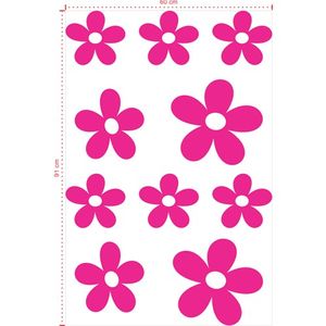 Adesivo Decorativo - Infantil 053 - Tamanho: 60x91 cm - Rosa