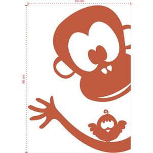 Adesivo Decorativo - Infantil 054 - Tamanho: 60x86 cm - Marrom