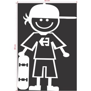 Adesivo Decorativo - Infantil 058 - Tamanho: 60x89 cm - Preto