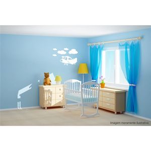 Adesivo Decorativo - Infantil 061 - Tamanho: 88x60 cm - Azul Céu