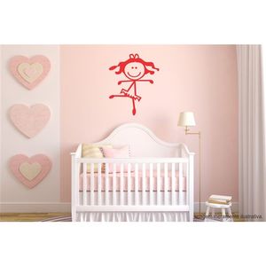 Adesivo Decorativo - Infantil 062 - Tamanho: 60x74 cm - Branco