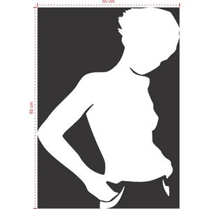 Adesivo Decorativo - Variado 014 - Tamanho: 60x85 cm - Branco
