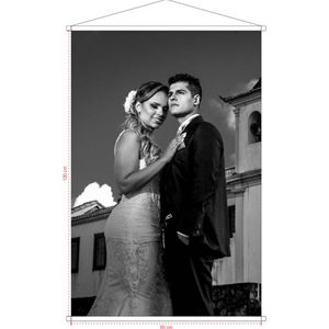 Banners para Festa de Noivado e Casamento - Tamanho: 80x120 cm