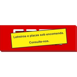Letreiro em Alto Relevo Chapa Galvanizada - Produção sob medida Letreiro em Alto Relevo Chapa Galvanizada - Produção sob medida