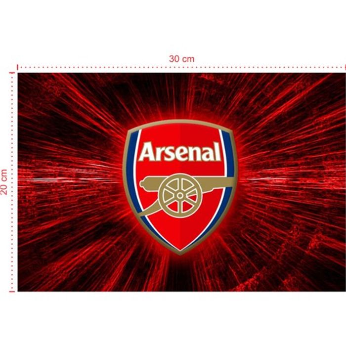 Placa em PVC - Arsenal 001 - Tamanho: 30x20 cm