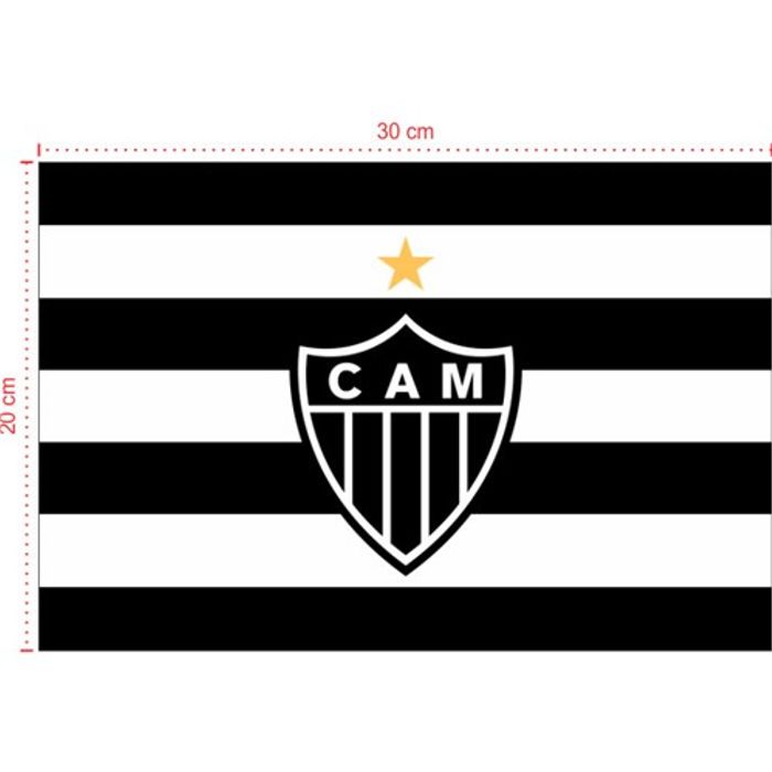 Placa em PVC - Atlético MG 002 - Tamanho: 30x20 cm