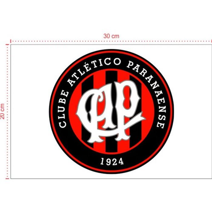 Placa em PVC - Atlético PR 001 - Tamanho: 30x20 cm