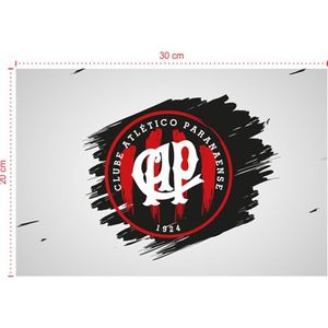 Placa em PVC - Atlético PR 002 - Tamanho: 30x20 cm