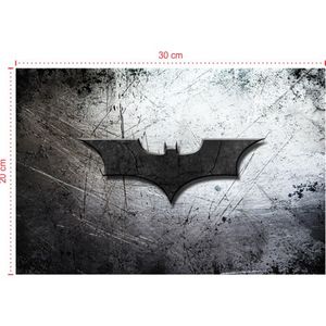 Placa em PVC - Batman 002 - Tamanho: 30x20 cm