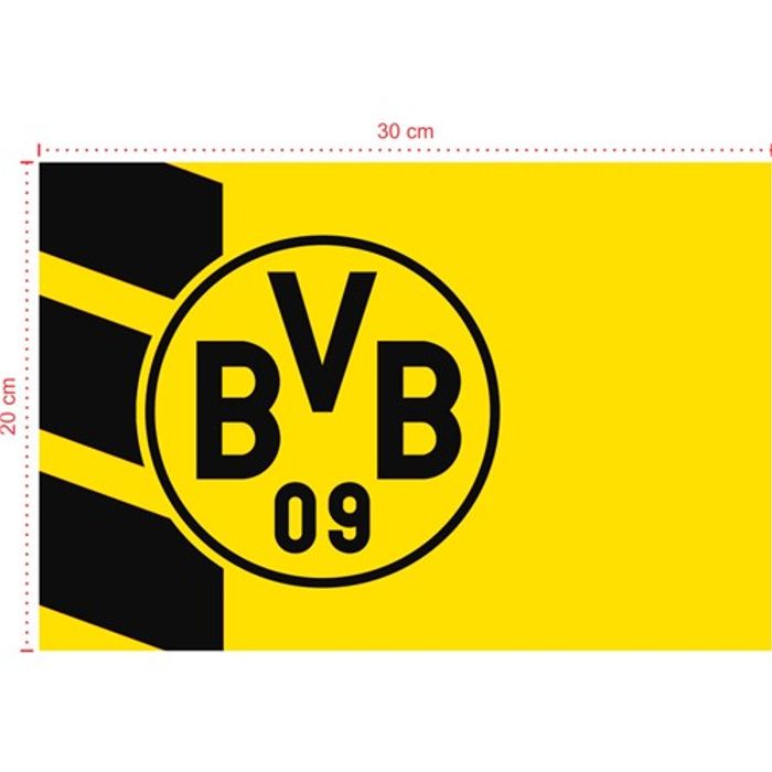 Placa em PVC - Borussia Dortmund 001 - Tamanho: 30x20 cm