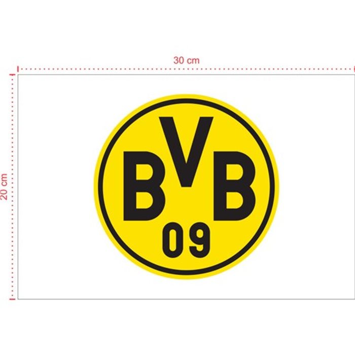 Placa em PVC - Borussia Dortmund 002 - Tamanho: 30x20 cm