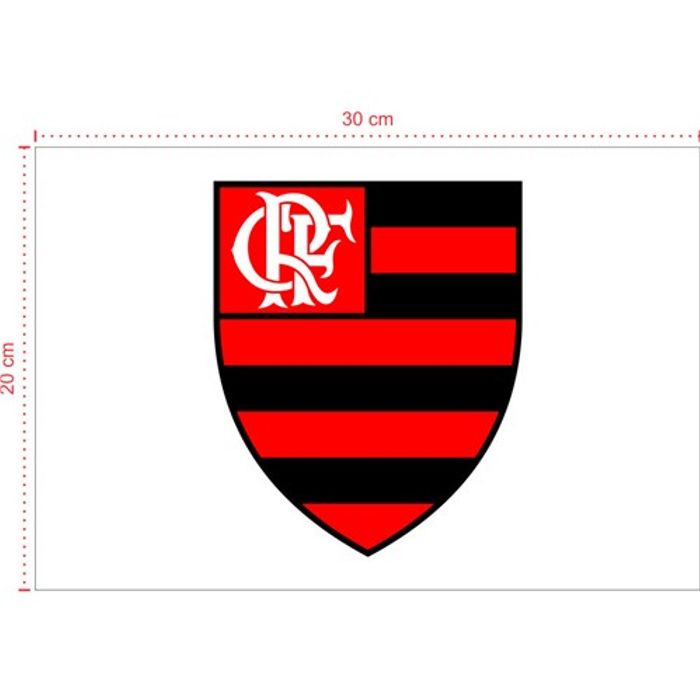Placa em PVC - Flamengo 002 - Tamanho: 30x20 cm