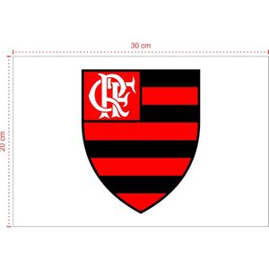 Placa em PVC - Flamengo 002 - Tamanho: 30x20 cm