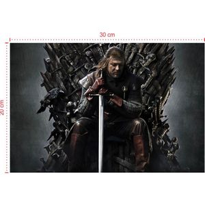 Placa em PVC - Game of Thrones 001 - Tamanho: 30x20 cm