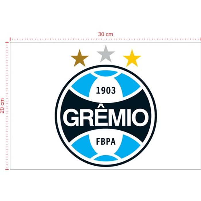 Placa em PVC - Grêmio 002 - Tamanho: 30x20 cm
