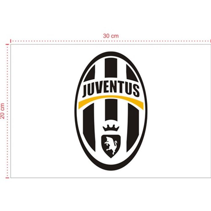 Placa em PVC - Juventus 002 - Tamanho: 30x20 cm