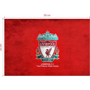 Placa em PVC - Liverpool 001 - Tamanho: 30x20 cm