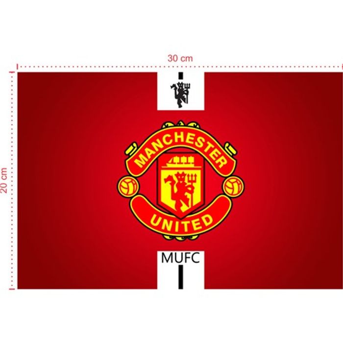 Placa em PVC - Manchester United 001 - Tamanho: 30x20 cm