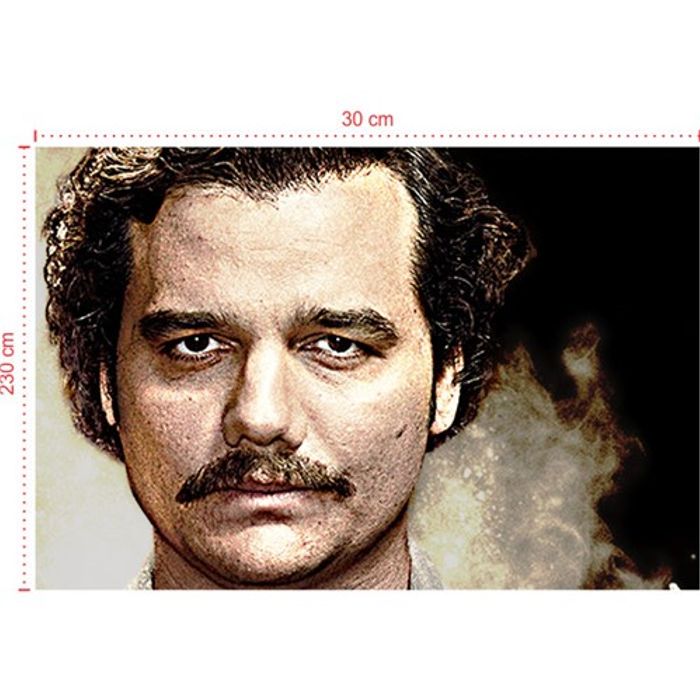 Placa em PVC - Narcos 001 - Tamanho: 30x20 cm