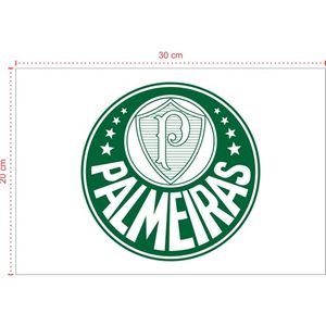 Placa em PVC - Palmeiras 002 - Tamanho: 30x20 cm