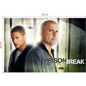 Placa em PVC - Prison Break 001 - Tamanho: 30x20 cm