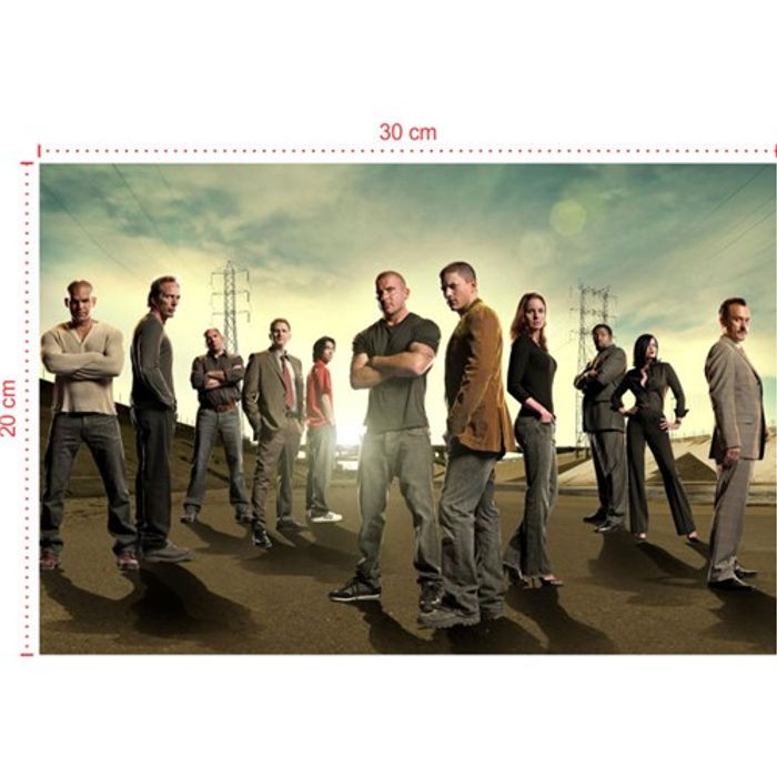 Placa em PVC - Prison Break 002 - Tamanho: 30x20 cm