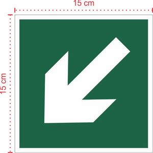 Placa em PVC - Sinalização Emergência C7 - Tamanho: 15x15 cm