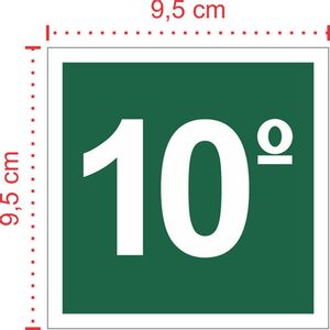 Placa em PVC - Sinalização Emergência S16 - Tamanho: 9,5x9,5 cm