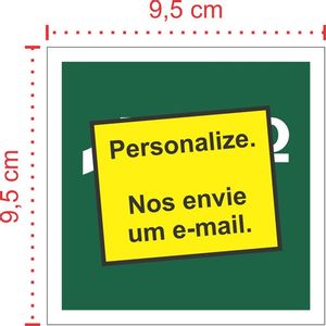 Placa em PVC - Sinalização Emergência S16 - Tamanho: 9,5x9,5 cm