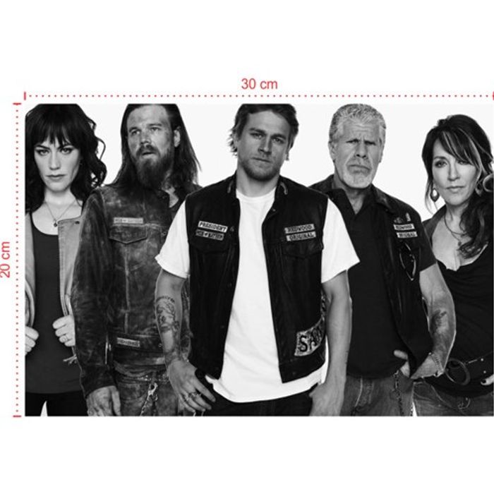 Placa em PVC - Sons of Anarchy 003 - Tamanho: 30x20 cm