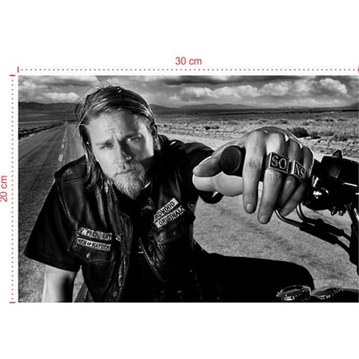 Placa em PVC - Sons of Anarchy 004 - Tamanho: 30x20 cm