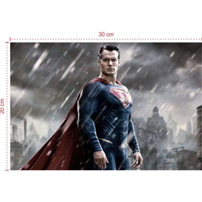 Placa em PVC - Superman 001 - Tamanho: 30x20 cm