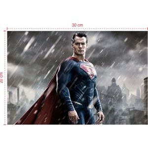 Placa em PVC - Superman 001 - Tamanho: 30x20 cm