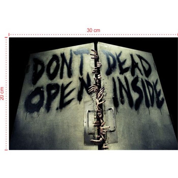 Placa em PVC - The Walking Dead 003 - Tamanho: 30x20 cm