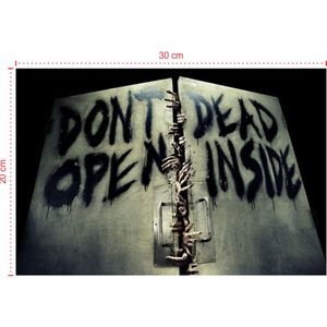 Placa em PVC - The Walking Dead 003 - Tamanho: 30x20 cm