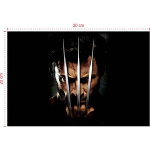 Placa em PVC - X-Men Wolverine 003 - Tamanho: 30x20 cm