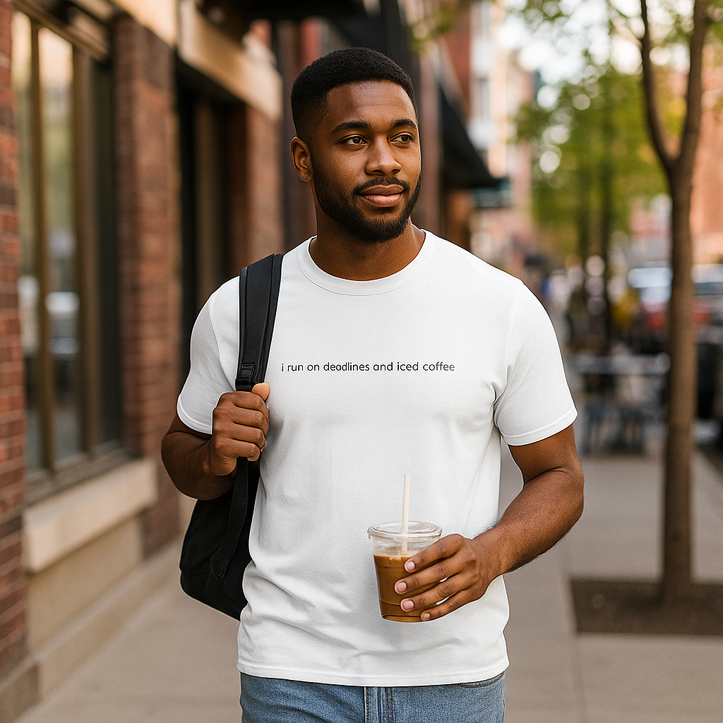 I run on deadlines and iced coffee