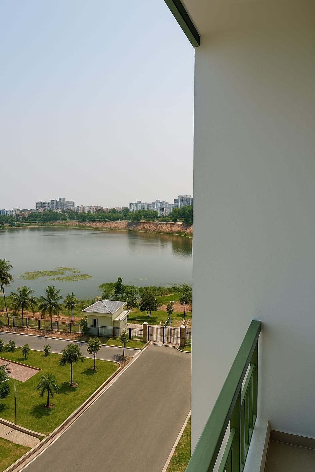 Balcony with lakeview