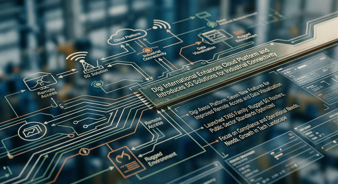 Digi International Enhances Cloud Platform and Introduces 5G Solutions for Industrial Connectivity