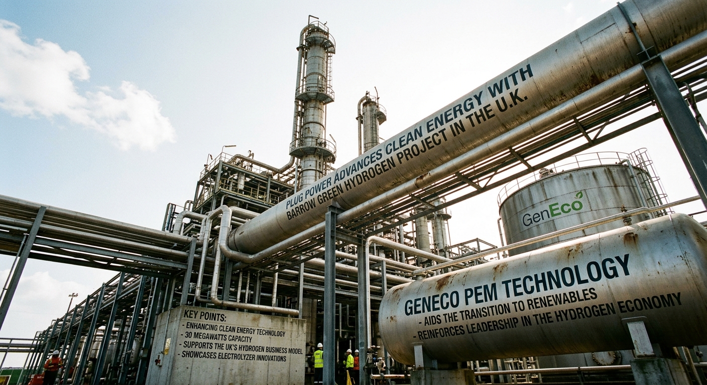 Plug Power Advances Clean Energy with Barrow Green Hydrogen Project in the U.K.