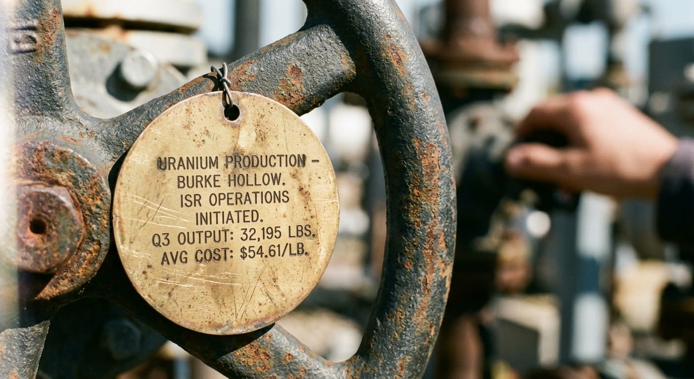 Uranium Energy Corp Begins Production at America's Largest ISR Uranium Project, Burke Hollow