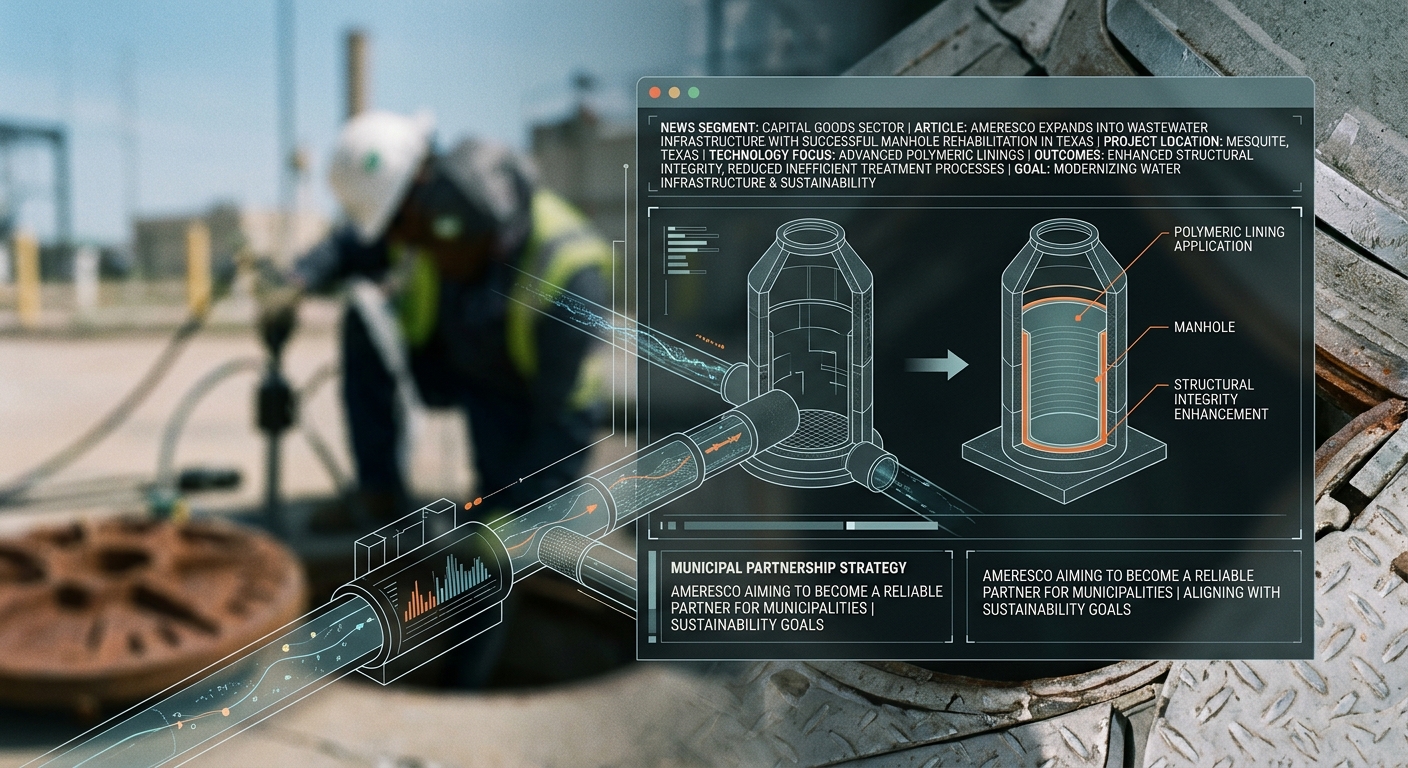 Ameresco Expands into Wastewater Infrastructure with Successful Manhole Rehabilitation in Texas