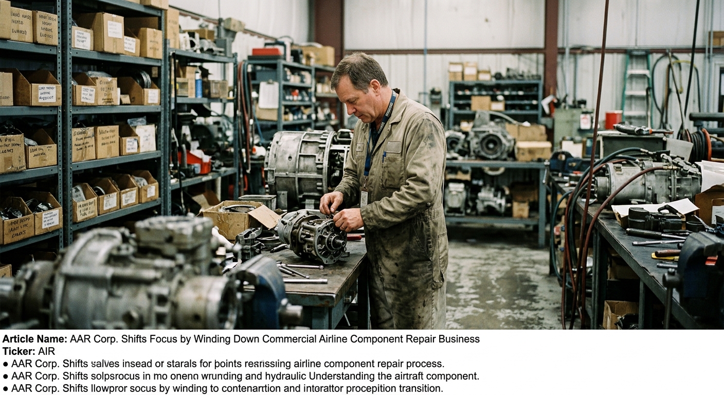 AAR Corp. Shifts Focus by Winding Down Commercial Airline Component Repair Business