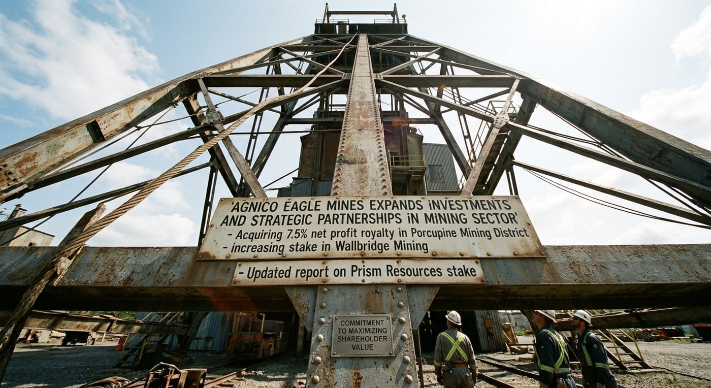 Agnico Eagle Mines Expands Investments and Strategic Partnerships in Mining Sector