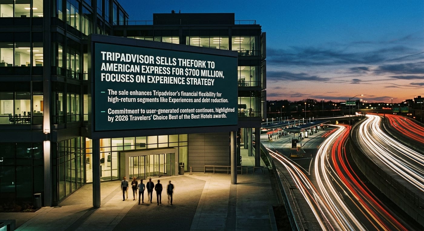 Tripadvisor Sells TheFork to American Express for $700 Million, Focuses on Experiences Strategy