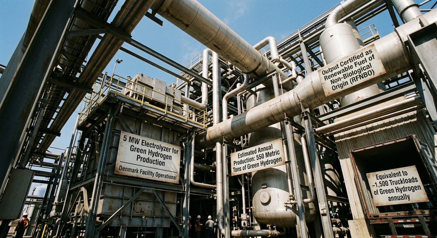 Plug Power Launches 5 MW Electrolyzer for Green Hydrogen Production in Denmark