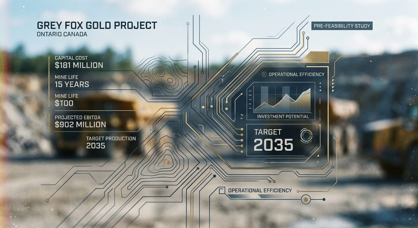 McEwen Mining Optimistically Unveils Pre-Feasibility Study for Grey Fox Gold Project